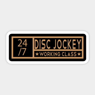 Disc Jockey Job Tittle Sticker